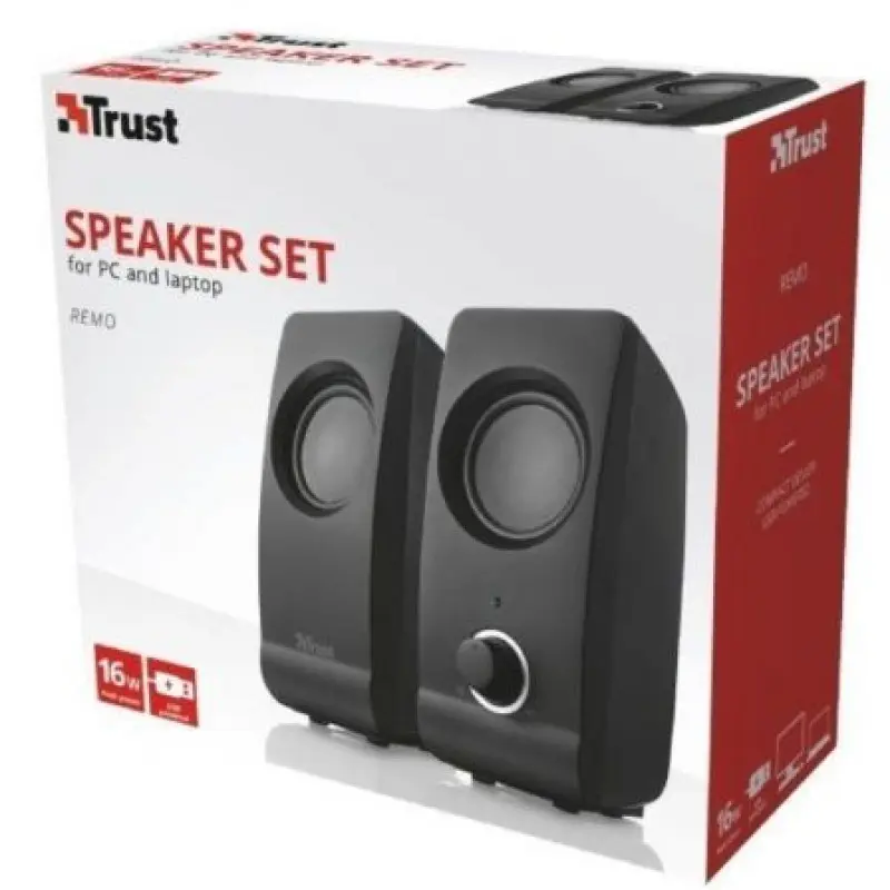 Altavoces Trust Remo/ 16W/ 2.0 Altavoces Trust Remo/ 16W/ 2.0