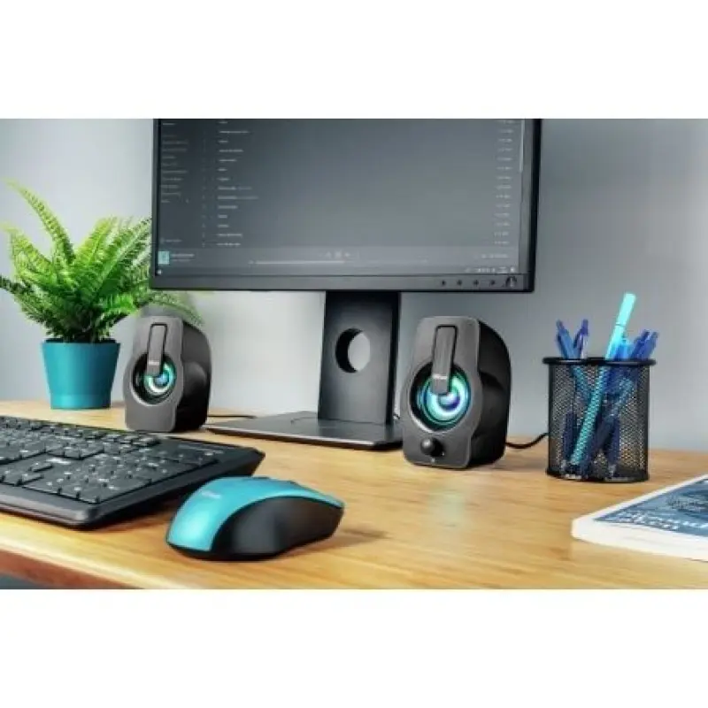Altavoces Trust Gemi RGB/ 12W/ 2.0 Altavoces Trust Gemi RGB/ 12W/ 2.0