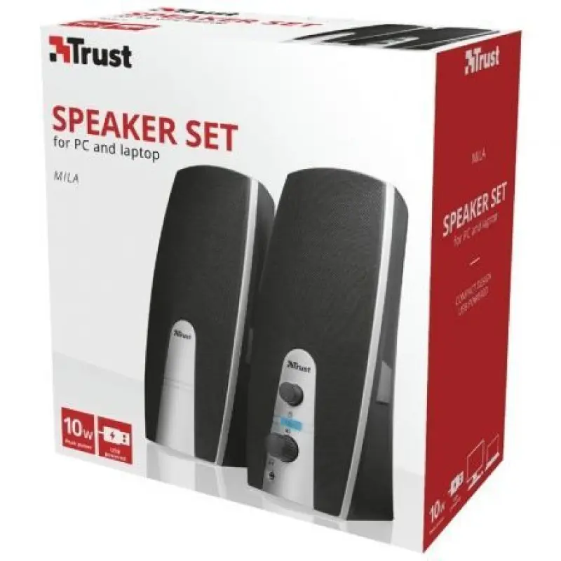 Altavoces Trust Mila/ 10W/ 2.0 Altavoces Trust Mila/ 10W/ 2.0