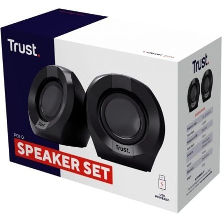 Altavoces Trust Polo 2.0/ 8W/ 2.0 Altavoces Trust Polo 2.0/ 8W/ 2.0
