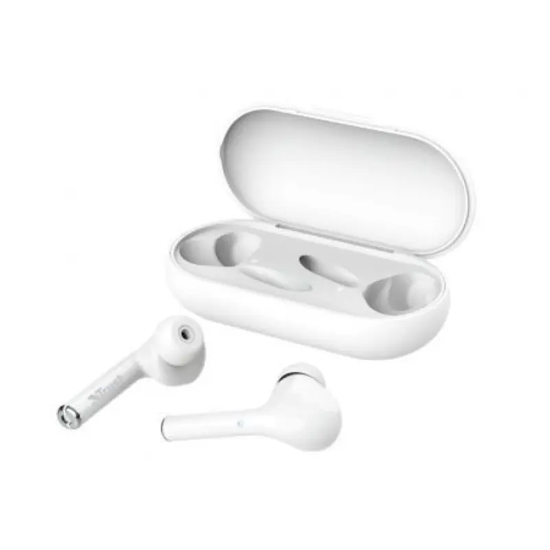 Auriculares Bluetooth Trust Nika Touch con estuche de carga/ Autonomía 6h/ Blancos Auriculares Bluetooth Trust Nika Touch con estuche de carga/ Autonomía 6h/ Blancos