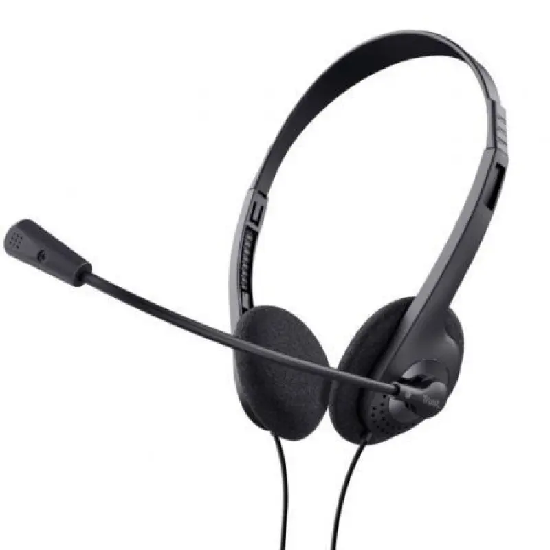 Auriculares Trust Chat Headset 24659/ con Micrófono/ Jack 3.5/ Negros Auriculares Trust Chat Headset 24659/ con Micrófono/ Jack 3.5/ Negros