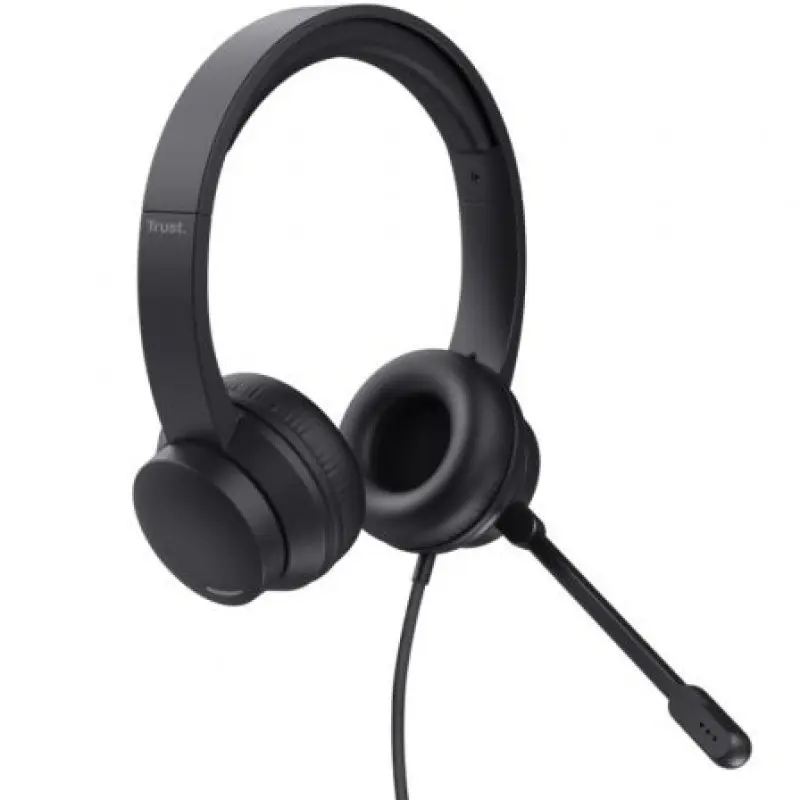 Auriculares Trust Ayda/ con Micrófono/ USB/ Negros Auriculares Trust Ayda/ con Micrófono/ USB/ Negros