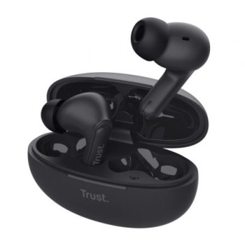Auriculares Bluetooth Trust Yavi ENC con estuche de carga/ Negros Auriculares Bluetooth Trust Yavi ENC con estuche de carga/ Negros