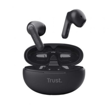 Auriculares Bluetooth Trust Yavi ENC con estuche de carga/ Negros Auriculares Bluetooth Trust Yavi ENC con estuche de carga/ Negros