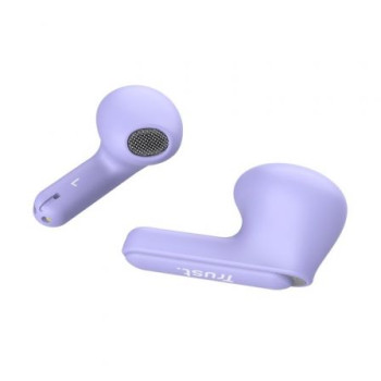 Auriculares Bluetooth Trust Yavi ENC con estuche de carga/ Morados Auriculares Bluetooth Trust Yavi ENC con estuche de carga/ Morados