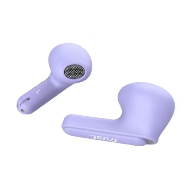 Auriculares Bluetooth Trust Yavi ENC con estuche de carga/ Morados Auriculares Bluetooth Trust Yavi ENC con estuche de carga/ Morados