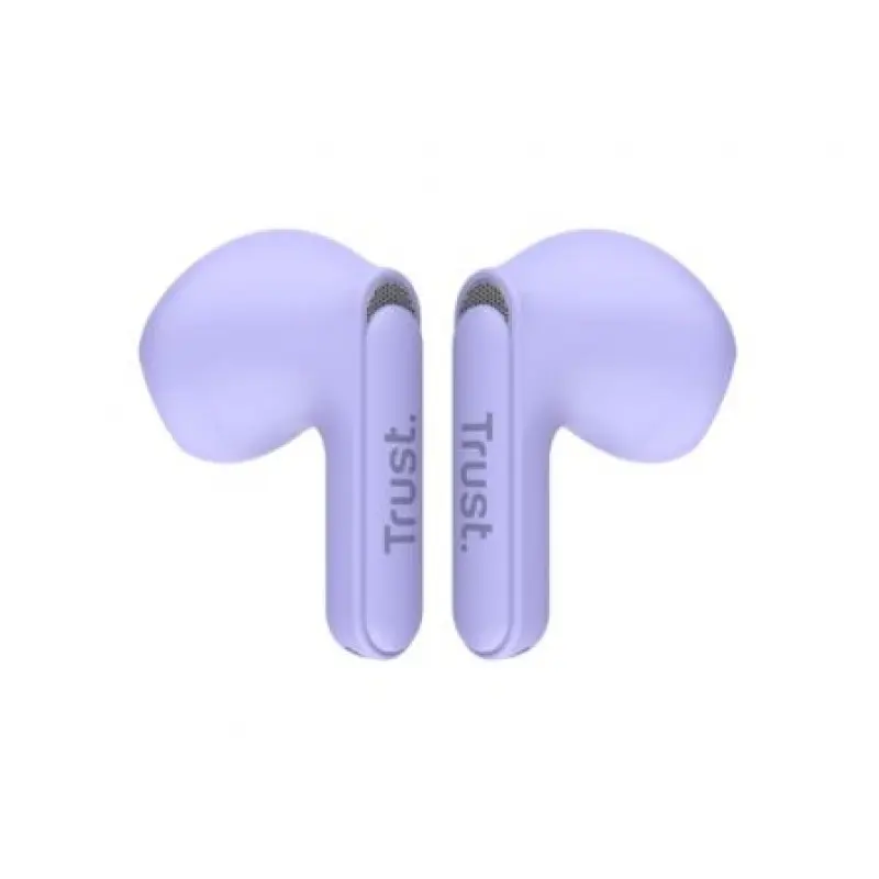 Auriculares Bluetooth Trust Yavi ENC con estuche de carga/ Morados Auriculares Bluetooth Trust Yavi ENC con estuche de carga/ Morados