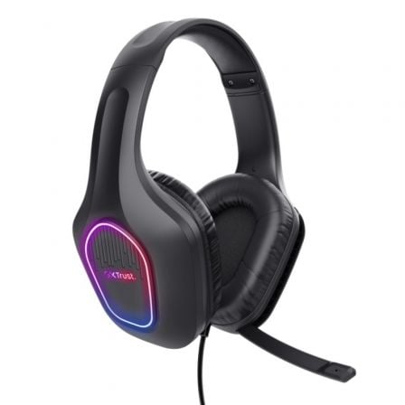 Auriculares Gaming con Micrófono Trust Gaming GXT 416 Zirox/ Jack 3.5/USB Negros Auriculares Gaming con Micrófono Trust Gaming GXT 416 Zirox/ Jack 3.5/USB Negros