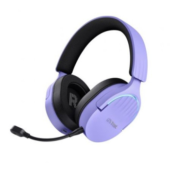 Auriculares Gaming Inalámbricos con Micrófono Trust Gaming GXT 491 Fayzo/ Bluetooth/ Jack 3.5/ Morados Auriculares Gaming Inalámbricos con Micrófono Trust Gaming GXT 491 Fayzo/ Bluetooth/ Jack 3.5/ Morados