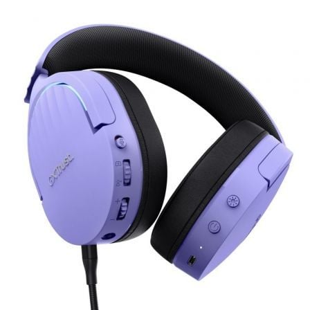 Auriculares Gaming Inalámbricos con Micrófono Trust Gaming GXT 491 Fayzo/ Bluetooth/ Jack 3.5/ Morados Auriculares Gaming Inalámbricos con Micrófono Trust Gaming GXT 491 Fayzo/ Bluetooth/ Jack 3.5/ Morados