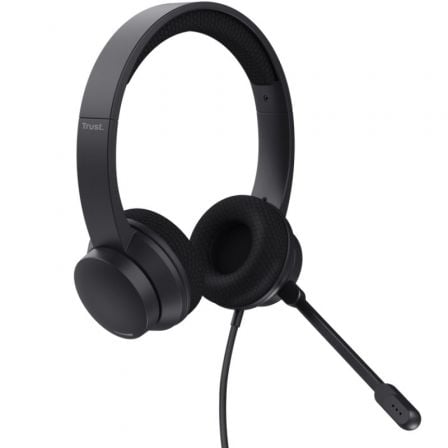 Auriculares Trust HS-260/ con Micrófono/ USB/ Negros Auriculares Trust HS-260/ con Micrófono/ USB/ Negros