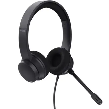 Auriculares Trust HS-260/ con Micrófono/ USB/ Negros Auriculares Trust HS-260/ con Micrófono/ USB/ Negros