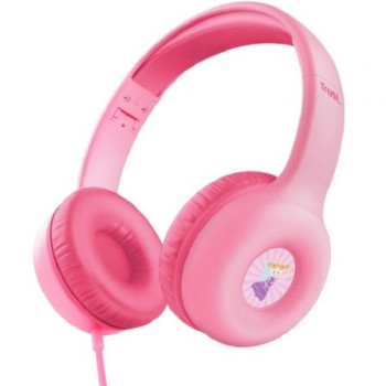 Auriculares Infantiles Trust Nouna Kids/ con Micrófono/ Rosas Auriculares Infantiles Trust Nouna Kids/ con Micrófono/ Rosas