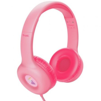 Auriculares Infantiles Trust Nouna Kids/ con Micrófono/ Rosas Auriculares Infantiles Trust Nouna Kids/ con Micrófono/ Rosas