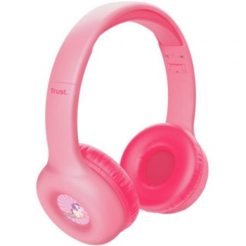 Auriculares Infantiles Inalámbricos Trust Nouna Kids/ con Micrófono/ Rosas Auriculares Infantiles Inalámbricos Trust Nouna Kids/ con Micrófono/ Rosas