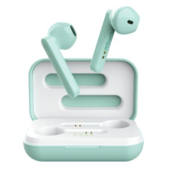 Auriculares Bluetooth Trust Primo Touch con estuche de carga/ Autonomía 4h/ Azul Turquesa Auriculares Bluetooth Trust Primo Touch con estuche de carga/ Autonomía 4h/ Azul Turquesa