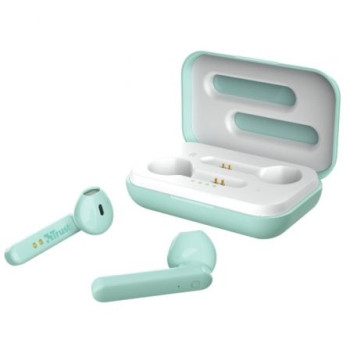 Auriculares Bluetooth Trust Primo Touch con estuche de carga/ Autonomía 4h/ Azul Turquesa Auriculares Bluetooth Trust Primo Touch con estuche de carga/ Autonomía 4h/ Azul Turquesa