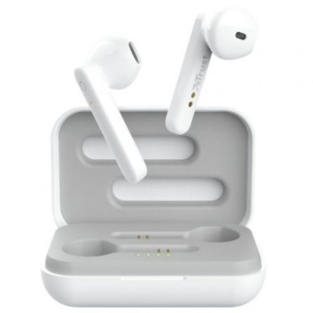 Auriculares Bluetooth Trust Primo Touch con estuche de carga/ Autonomía 4h/ Blancos Auriculares Bluetooth Trust Primo Touch con estuche de carga/ Autonomía 4h/ Blancos