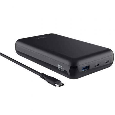 Batería Externa/Powerbank Trust Laro 20000mAh/ 100W/ Compatible con Portátiles Batería Externa/Powerbank Trust Laro 20000mAh/ 100W/ Compatible con Portátiles