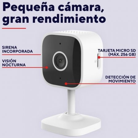 Cámara de Videovigilancia Trust IPCAM-2900/ 93.6º/ Visión Nocturna/ Control desde APP Cámara de Videovigilancia Trust IPCAM-2900/ 93.6º/ Visión Nocturna/ Control desde APP