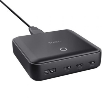 Cargador de Sobremesa Trust Maxo/ 3xUSB Tipo-C/ 1xUSB/ 100W Cargador de Sobremesa Trust Maxo/ 3xUSB Tipo-C/ 1xUSB/ 100W