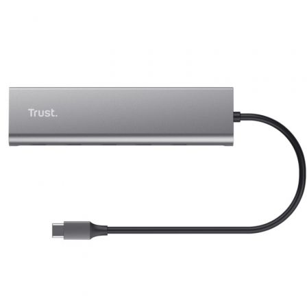 Hub USB Tipo-C Trust Halyx/ 4xUSB Tipo-C/ 1xUSB Tipo-C PD Hub USB Tipo-C Trust Halyx/ 4xUSB Tipo-C/ 1xUSB Tipo-C PD