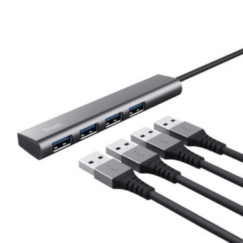 Hub USB Tipo-C Trust Halyx/ 4xUSB Hub USB Tipo-C Trust Halyx/ 4xUSB
