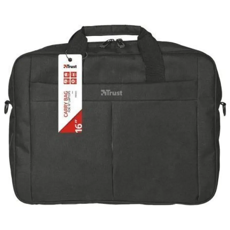 Maletín Trust Primo para Portátiles hasta 16'/ Negro Maletín Trust Primo para Portátiles hasta 16'/ Negro