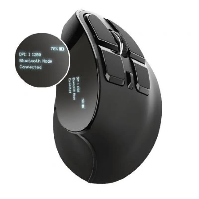 Ratón Ergonómico Inalámbrico por Bluetooth Trust Voxx/ Hasta 2400 DPI Ratón Ergonómico Inalámbrico por Bluetooth Trust Voxx/ Hasta 2400 DPI