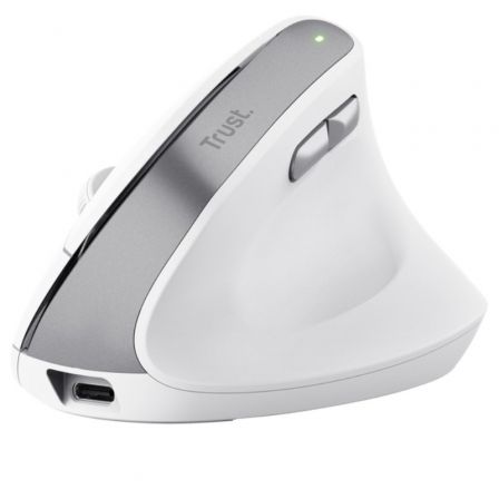 Ratón Ergonómico Inalámbrico Trust Bayo II/ Batería recargable/ Hasta 2400 DPI/ Blanco Ratón Ergonómico Inalámbrico Trust Bayo II/ Batería recargable/ Hasta 2400 DPI/ Blanco
