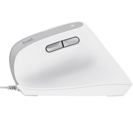 Ratón Ergonómico Trust Bayo II/ Hasta 2400 DPI/ Blanco Ratón Ergonómico Trust Bayo II/ Hasta 2400 DPI/ Blanco