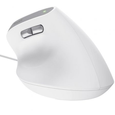 Ratón Ergonómico Trust Bayo II/ Hasta 2400 DPI/ Blanco Ratón Ergonómico Trust Bayo II/ Hasta 2400 DPI/ Blanco