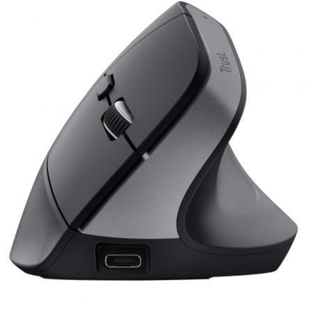 Ratón Ergonómico Inalámbrico por Bluetooth Trust Bayo+/ Batería Recargable/ Hasta 2400 DPI Ratón Ergonómico Inalámbrico por Bluetooth Trust Bayo+/ Batería Recargable/ Hasta 2400 DPI