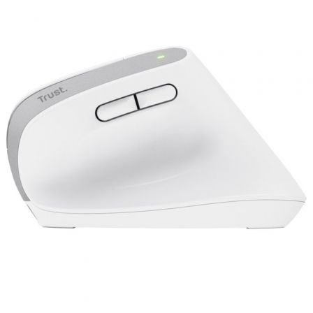 Ratón Ergonómico Inalámbrico por Bluetooth Trust Bayo+/ Batería Recargable/ Hasta 2400 DPI/ Blanco Ratón Ergonómico Inalámbrico por Bluetooth Trust Bayo+/ Batería Recargable/ Hasta 2400 DPI/ Blanco