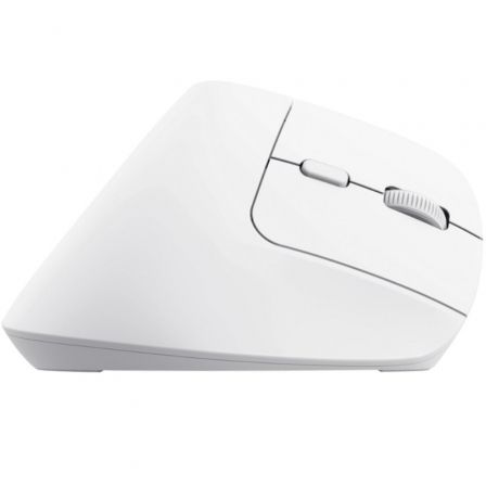 Ratón Ergonómico Inalámbrico por Bluetooth Trust Bayo+/ Batería Recargable/ Hasta 2400 DPI/ Blanco Ratón Ergonómico Inalámbrico por Bluetooth Trust Bayo+/ Batería Recargable/ Hasta 2400 DPI/ Blanco