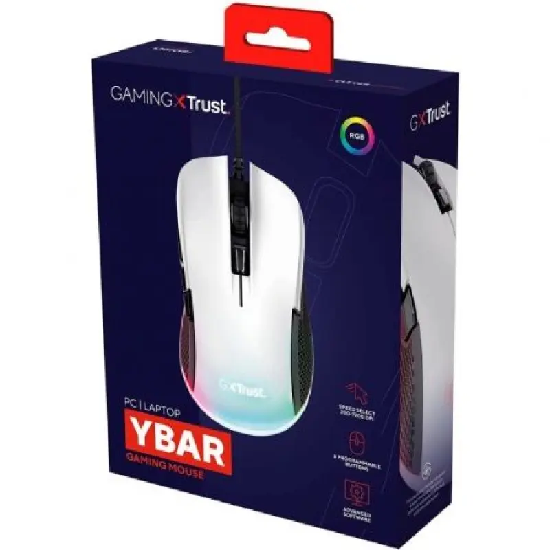 Ratón Gaming Trust Gaming GXT 922 YBAR/ Hasta 7200 DPI Ratón Gaming Trust Gaming GXT 922 YBAR/ Hasta 7200 DPI