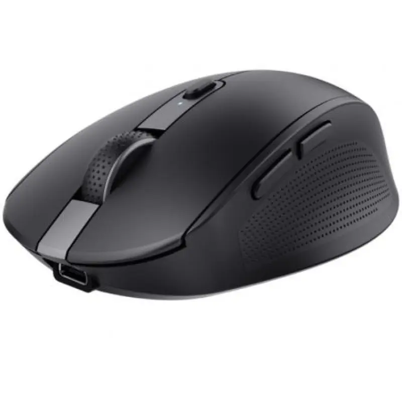 Ratón Inalámbrico por Bluetooth Trust Ozaa Compact Wireless/ Batería recargable/ Hasta 3200 DPI/ Negro Ratón Inalámbrico por Bluetooth Trust Ozaa Compact Wireless/ Batería recargable/ Hasta 3200 DPI/ Negro