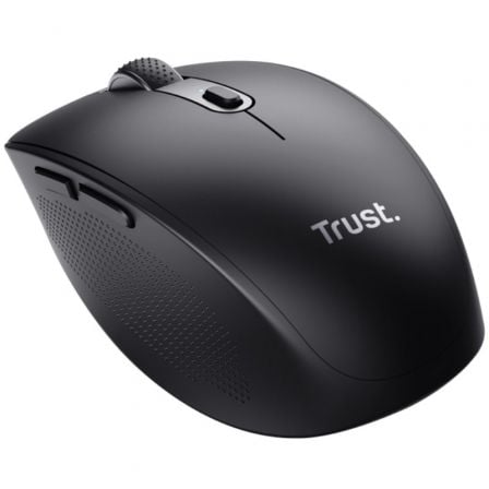 Ratón Inalámbrico por Bluetooth Trust Ozaa Compact Wireless/ Batería recargable/ Hasta 3200 DPI/ Negro Ratón Inalámbrico por Bluetooth Trust Ozaa Compact Wireless/ Batería recargable/ Hasta 3200 DPI/ Negro