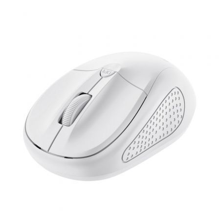 Ratón Mini Inalámbrico Trust Primo/ Hasta 1600 DPI/ Blanco mate Ratón Mini Inalámbrico Trust Primo/ Hasta 1600 DPI/ Blanco mate