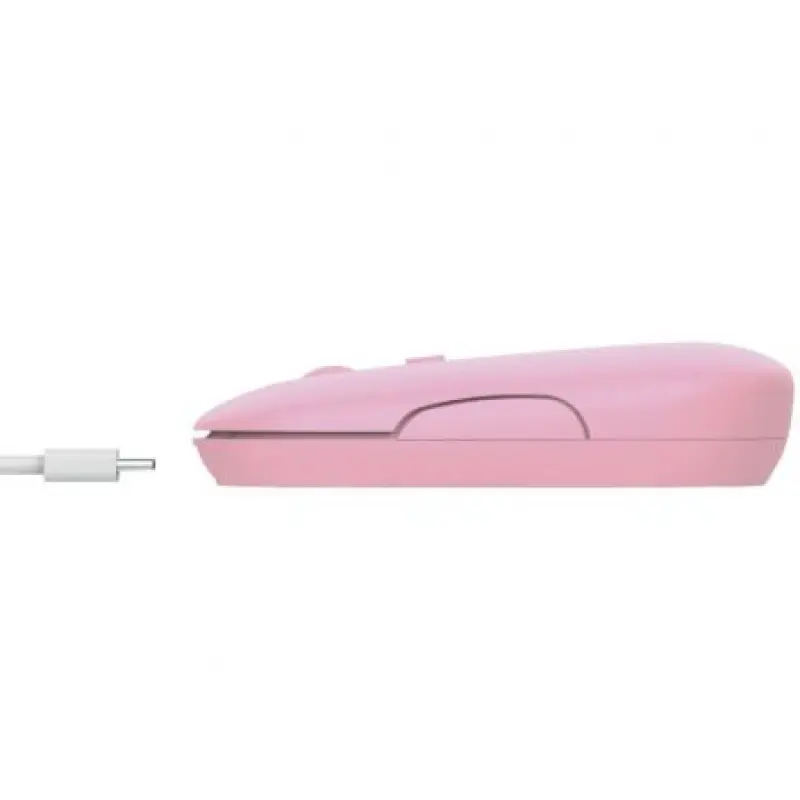 Ratón Inalámbrico por Bluetooth Trust Puck/ Batería recargable/ Hasta 1600 DPI/ Rosa Ratón Inalámbrico por Bluetooth Trust Puck/ Batería recargable/ Hasta 1600 DPI/ Rosa