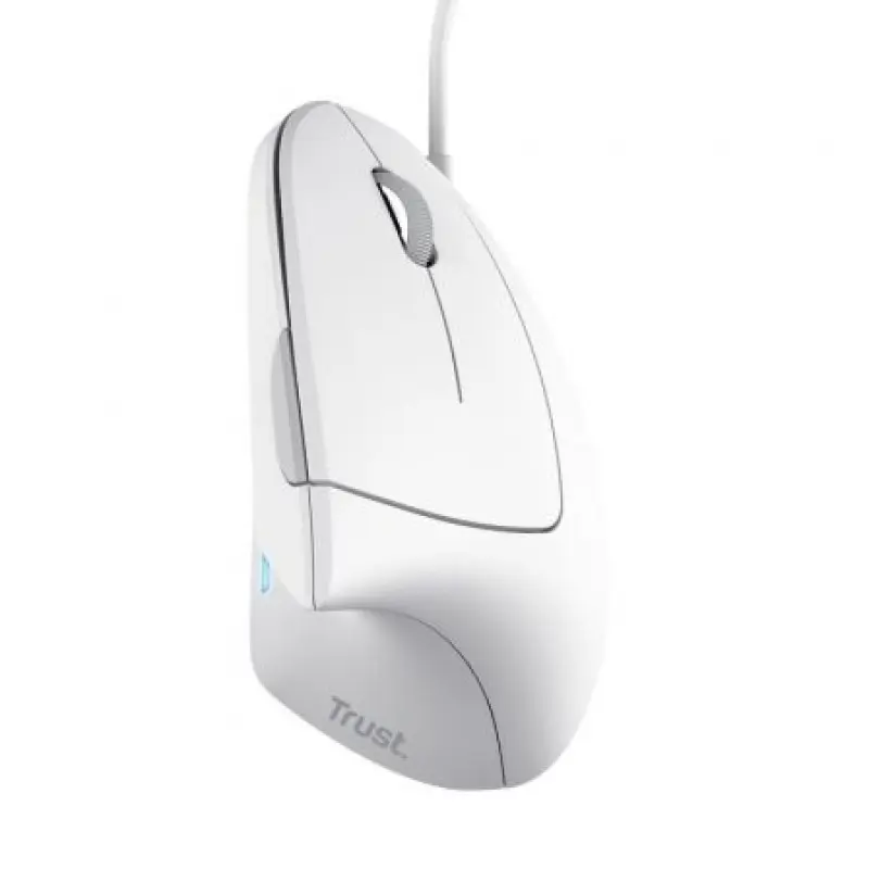 Ratón Ergonómico Trust Verto/ Hasta 1600 DPI/ Blanco Ratón Ergonómico Trust Verto/ Hasta 1600 DPI/ Blanco