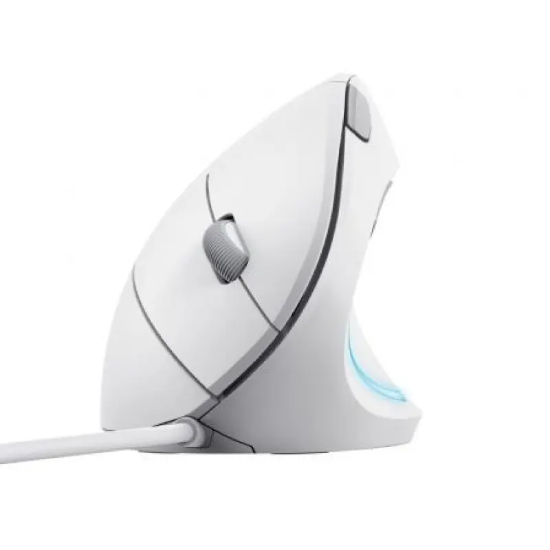 Ratón Ergonómico Trust Verto/ Hasta 1600 DPI/ Blanco Ratón Ergonómico Trust Verto/ Hasta 1600 DPI/ Blanco