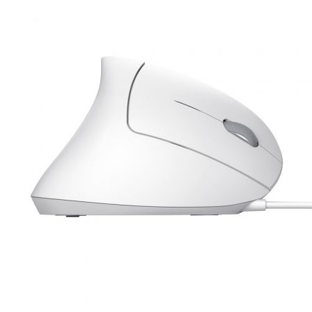 Ratón Ergonómico Trust Verto/ Hasta 1600 DPI/ Blanco Ratón Ergonómico Trust Verto/ Hasta 1600 DPI/ Blanco