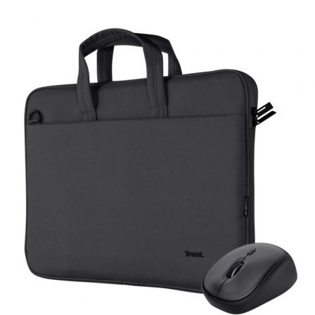 Maletín + Ratón Trust Gaming Bologna para Portátiles hasta 16'/ Negro Maletín + Ratón Trust Gaming Bologna para Portátiles hasta 16'/ Negro