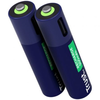 Pack de 2 Pilas AAA Trust 25585/ Recargables Pack de 2 Pilas AAA Trust 25585/ Recargables