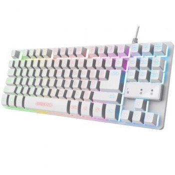 Teclado Gaming Trust Gaming GXT 833W Thado TKL/ Blanco Teclado Gaming Trust Gaming GXT 833W Thado TKL/ Blanco