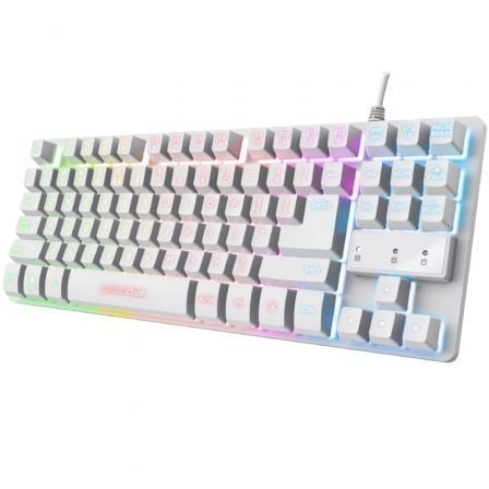 Teclado Gaming Trust Gaming GXT 833W Thado TKL/ Blanco Teclado Gaming Trust Gaming GXT 833W Thado TKL/ Blanco