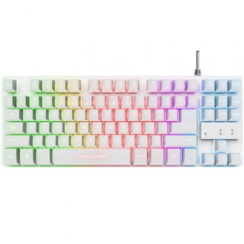 Teclado Gaming Trust Gaming GXT 833W Thado TKL/ Blanco Teclado Gaming Trust Gaming GXT 833W Thado TKL/ Blanco