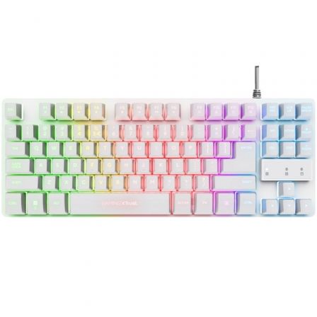 Teclado Gaming Trust Gaming GXT 833W Thado TKL/ Blanco Teclado Gaming Trust Gaming GXT 833W Thado TKL/ Blanco